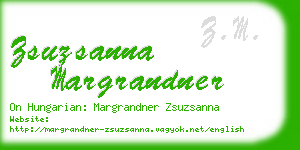 zsuzsanna margrandner business card